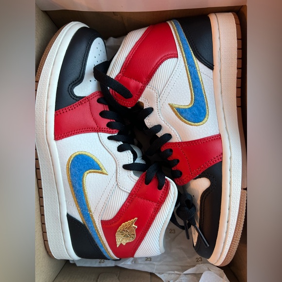Nike Air Jordan 1 Mid SE Let(Her)Man Size 7 DC1426-100 - Picture 10 of 10